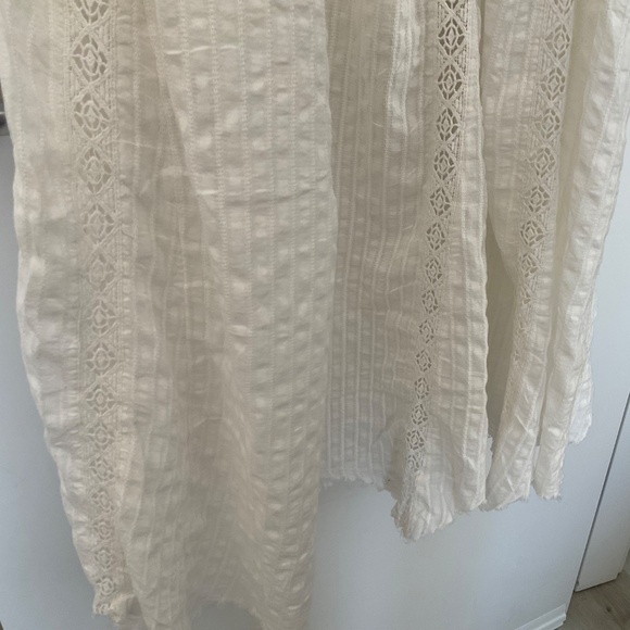 FREE PEOPLE Beautiful white cotton asymmetric dress - Picture 12 of 16